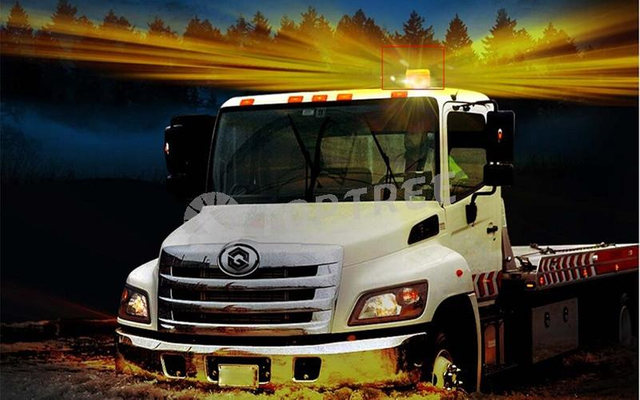Πορτοκαλί προειδοποιητικός φάρος LED (10-80 V)