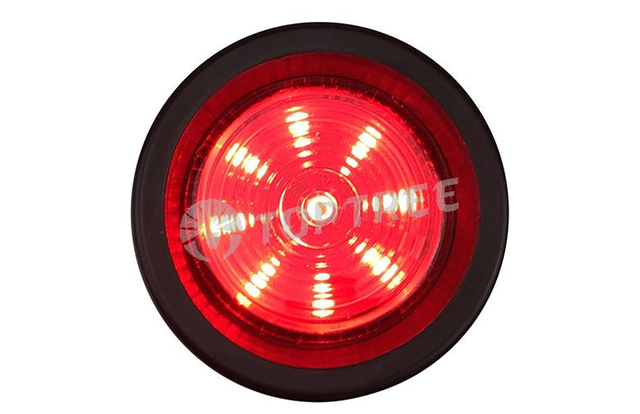 feu stop rond rouge