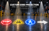 Proiector industrial Gobo de 150 W pentru semne de siguranță &icirc;n depozit