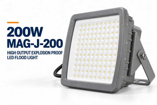 Światło przeciwwybuchowe LED o mocy 200 W | 24000 lumen&oacute;w
